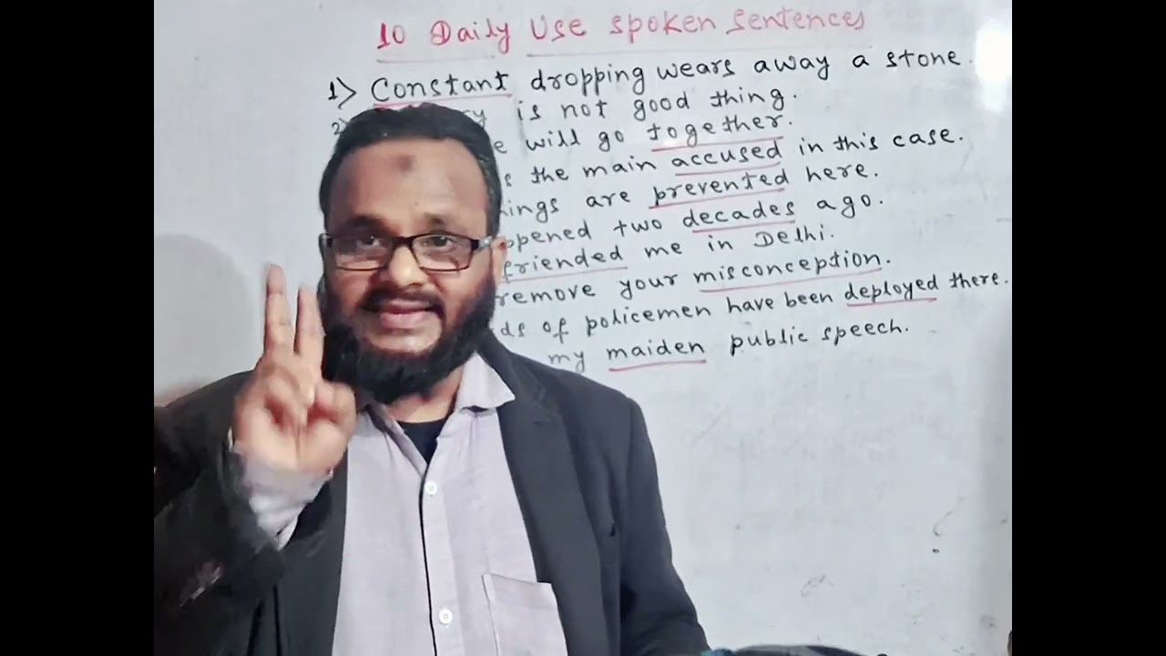 English Speaking Practice on Bag !