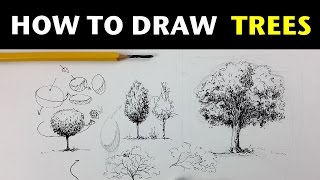 How to Draw Trees | Pen & Ink Drawing Tutorials