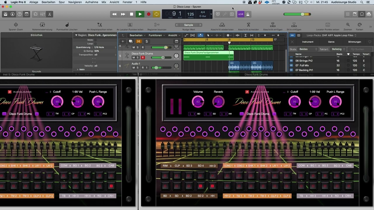 E Funk Drums AL D4 Disco Funk Drums Demo ( Nu Disco, Boogie Funk, Synthwave, Synthpop)