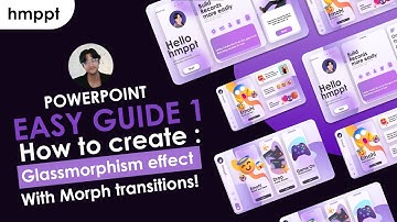 EASY GUIDE: How to make Glassmorphism effect in Powerpoint from design to animation step by step