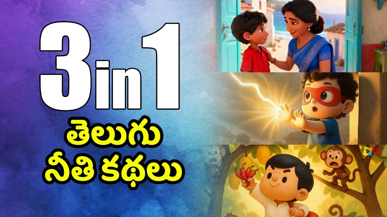 3 in 1 మనసును తాకే  కుటుంబంతో  చూడదగిన 3 తెలుగు నీతి కథలు #telugustories