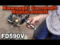 How To Replace The Camshaft On A Kawasaki FD590V Water Cooled Engine - with Taryl