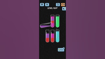 Water Color Sort Level 1027 Walkthrough Solution iOS/Android