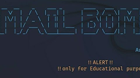 Email Bomber using Python 🐍