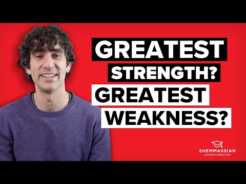 How To Answer The What Is Your Greatest Strength Or Weakness Medical School Interview Question