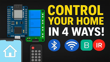 Smart IoT Home Automation Project | Bluetooth, WiFi, Blynk & IR Remote Control | ESP32/Arduino