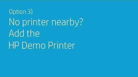 HP Click: 02 - Add a printer