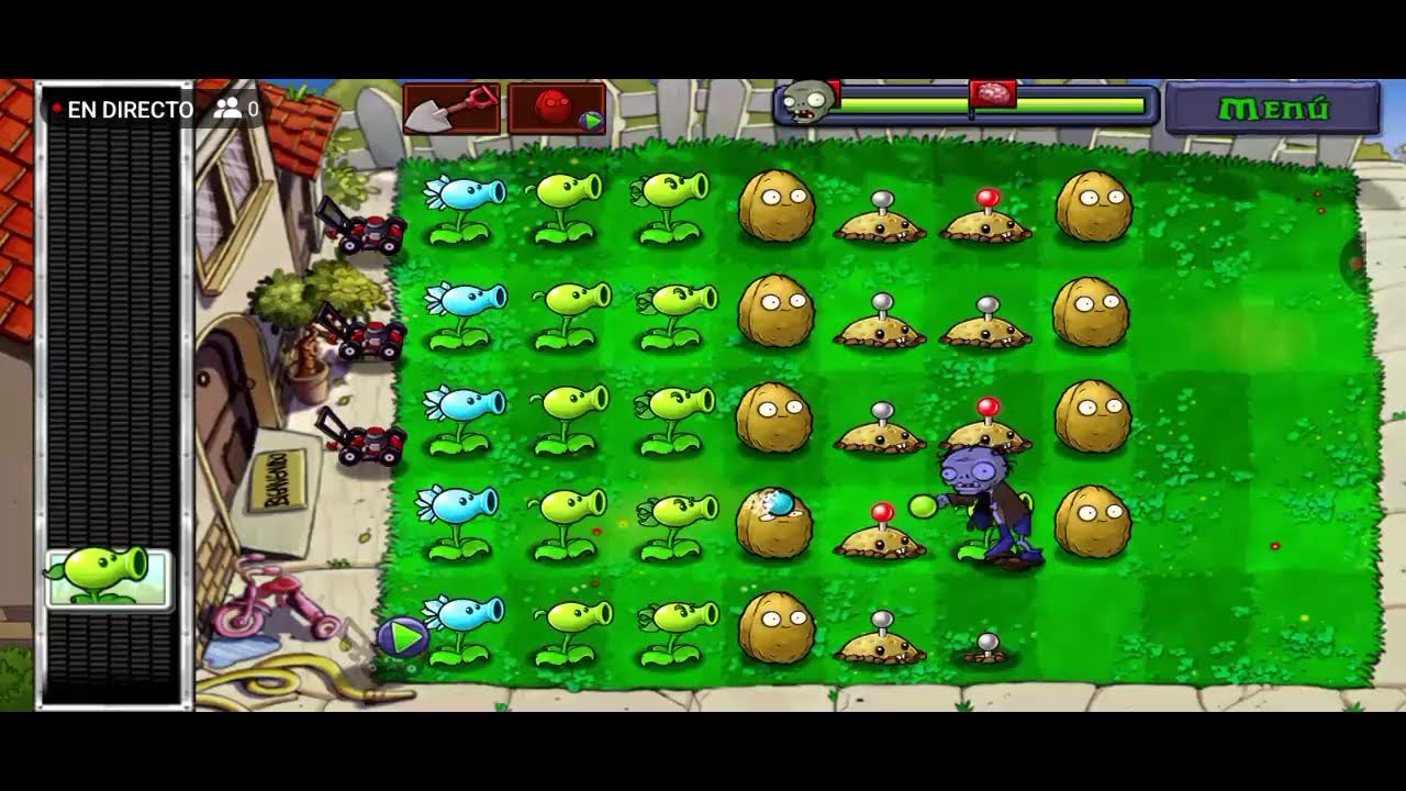 jugando pvz