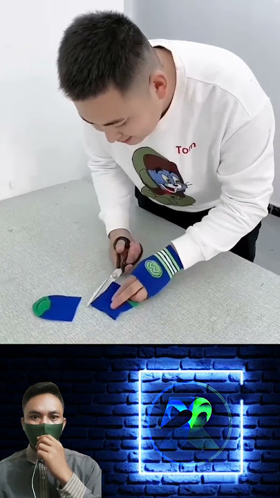 Cara kreatif membuat sarung tangan dengan kaos kaki #shorts #short