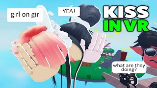 Roblox VR Hands Kiss Then People Get ANGRY - Kissing Funny Moments
