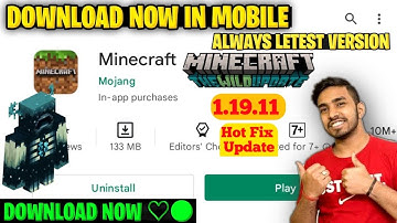 Minecraft 1.19.11 Official Update  Download || How to Download Minecraft Pe 1.19.11