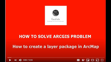 How to create layer package in ArcMap