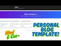 How to Create a Personal Blog Template Using HTML &amp; CSS