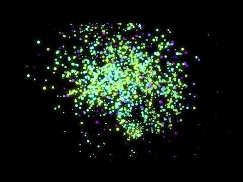 Light Green Particle Spread Loop Animation Download Stock Footage 