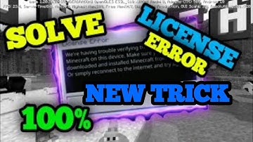 HOW TO SOLVE LICENSE ERROR PROBLEM IN MINECRAFT NEW TRICK 😭 #minecraft #gaming #mcpe