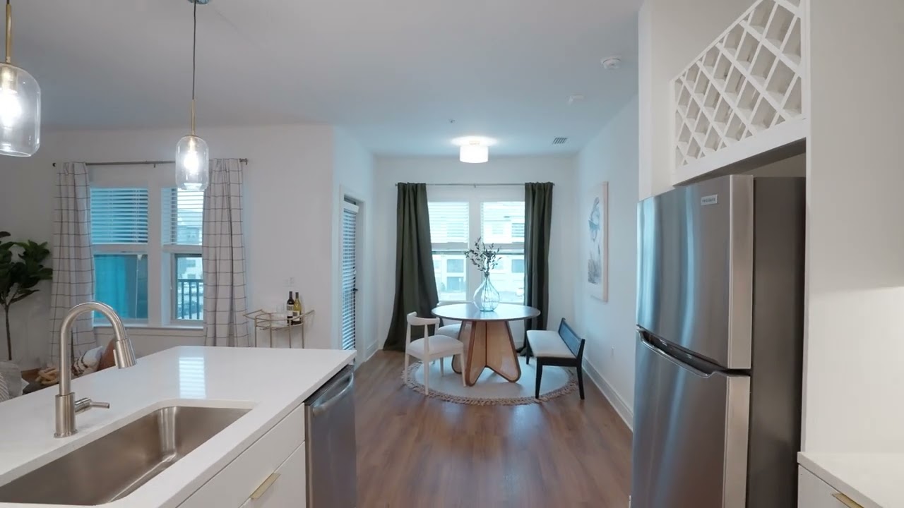 A2 + Den Floorplan (1 Bed, 1 Bath) | Olana Waterside Apartments in