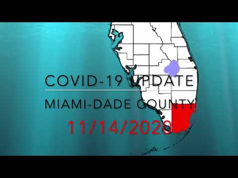 Email Leaders About Worsening Hospital Admissions 11-14-2020 Update Miami-Dade County for COVID-19