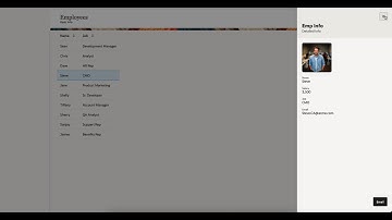 Using Redwood Drawers in Visual Builder