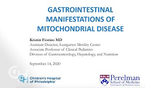 Gastroenterology and Mitochondrial Disease