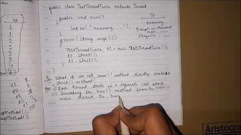What if we call run method directly instead of start method