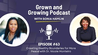 Episode 63: Creating Healthy Boundaries that Lead to More Peace with Dr. Nicole Monteiro