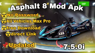Asphalt 8 Mod Apk Letest Version All Unlocked Max Pro Unlimated Money