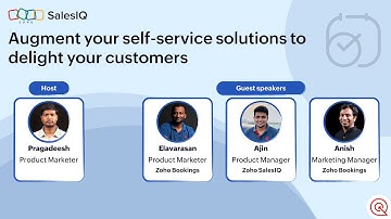 [Webinar] AI chatbot for appointment scheduling | Zoho SalesIQ with Bookings