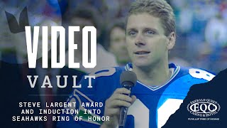 Steve Largent's Award \& Induction into Ring of Honor | Seahawks Video Vault 1989