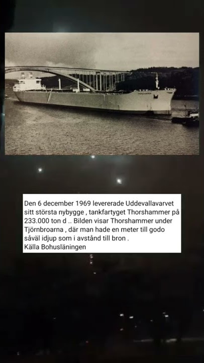 Den 6 december 1969 levererade Uddevallavarvet sitt största nybygge , tankfartyget