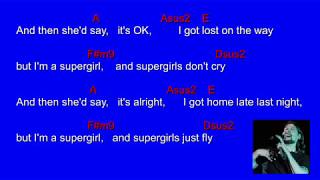 Video thumbnail of "Raemonn - Supergirl (Guitar Chords and Lyrics)"