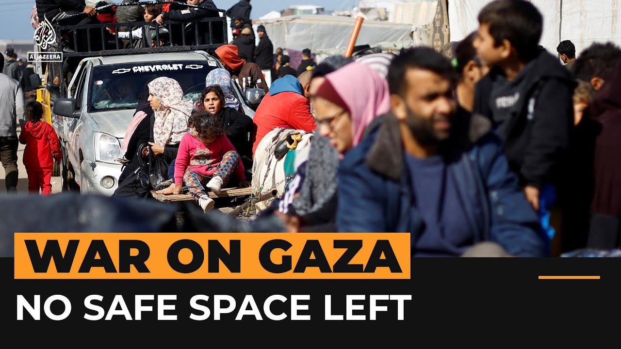 يقول الفلسطينيون إنه لم يعد هناك أماكن آمنة للذهاب إليها في غزة | قناة الجزيرة الإخبارية