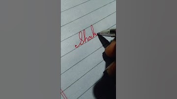 How to write calligraphy English name 