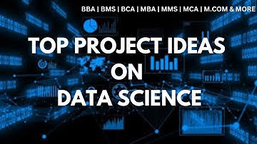 Project Ideas on Data Science by Amrita Mam #project2025  #mba2025 | Assignment 2025