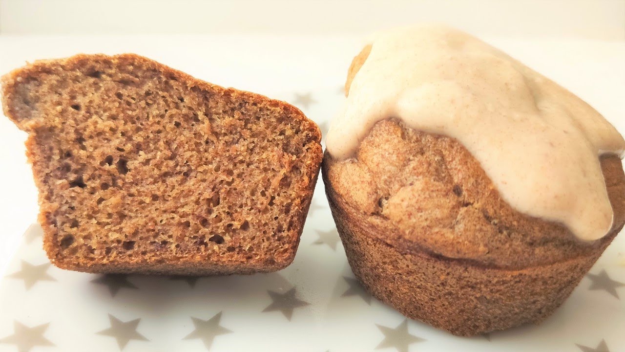 Cupcakes super esponjosos sin azúcar ni edulcorantes, sin huevo, sin