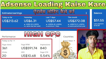 How To Make Adsense Loading | Adsense Loading Kaise Kare | High Cpc Keywords | New Tricks 2023
