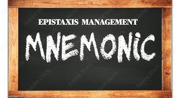 EPISTAXIS MNEMONICS SHORTS