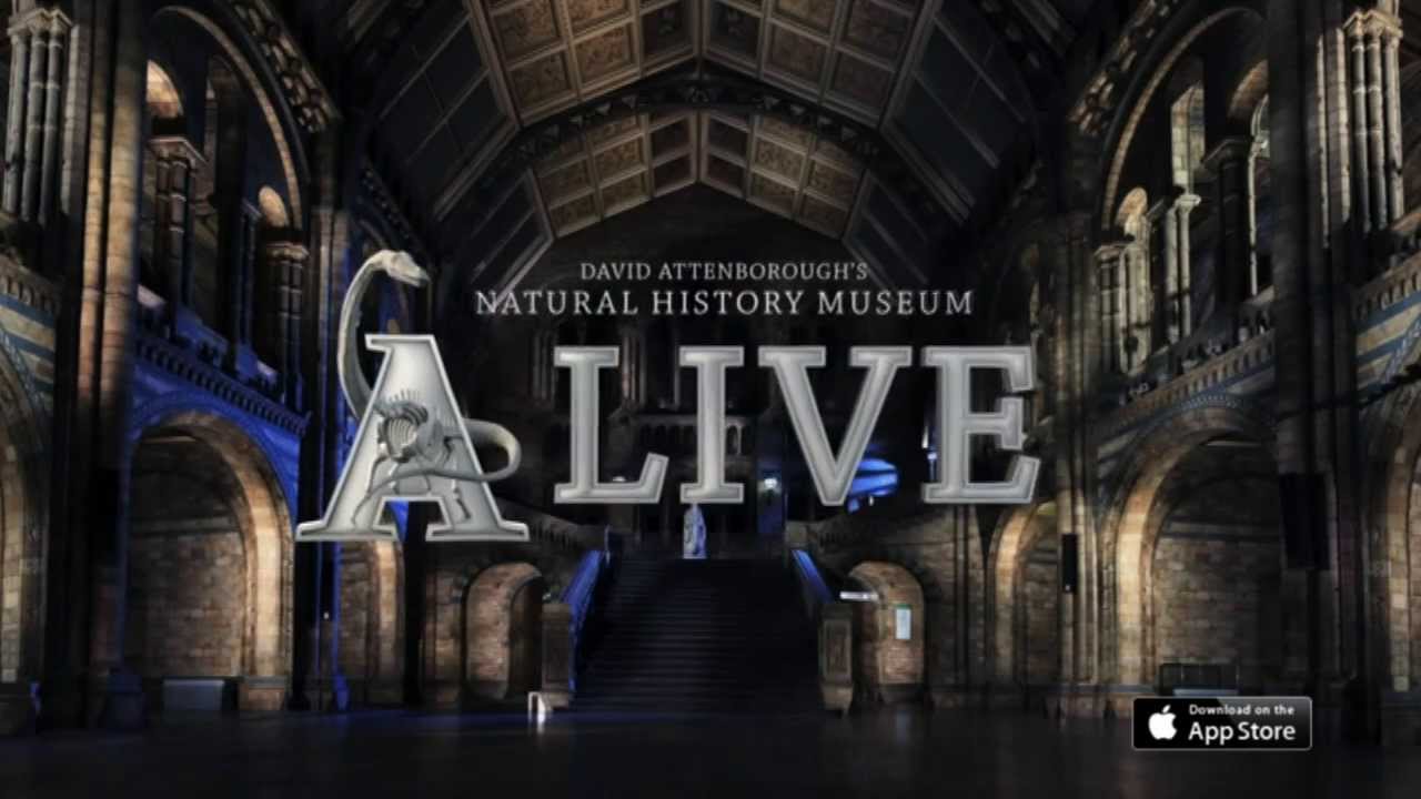 Natural History Museum Alive app trailer YouTube
