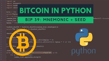 BIP39 basics: generating mnemonic and seed from entropy (bitcoin python)