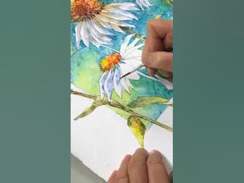 watercolor on gesso