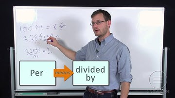 UniversityNow: College Algebra- Simple Unit Conversion