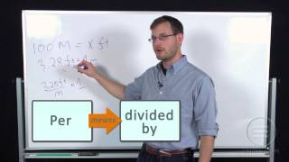 UniversityNow: College Algebra- Simple Unit Conversion