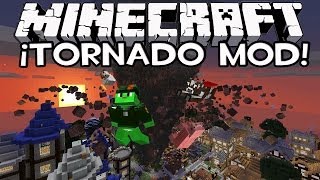 Minecraft 1.6.4: TORNADO MOD - Tornados, Terremotos, Olas y Más con IncrossMX! screenshot 3