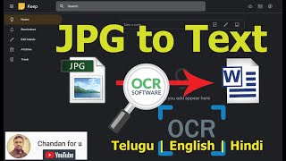 JPG TO TEXT Conversation OCR