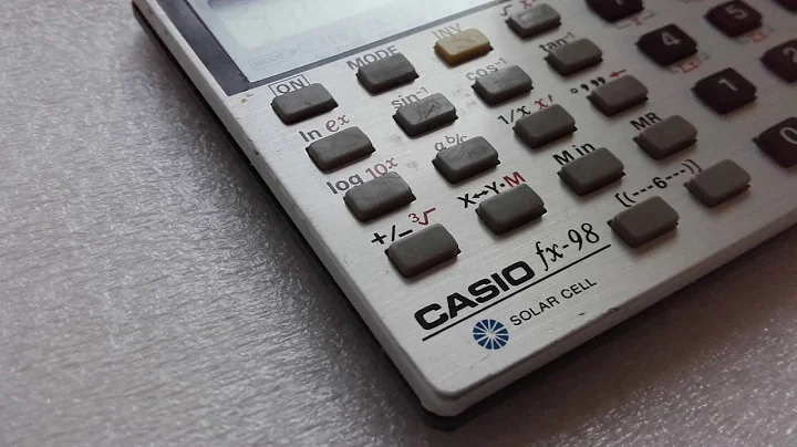 Legendary Vintage Calculator Casio FX-98 Solar Scientific Japan