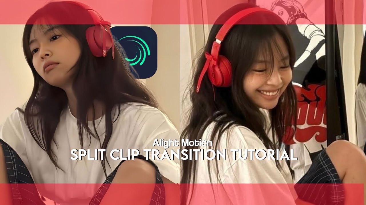 Split clip transition tutorial on Alight Motion - YouTube