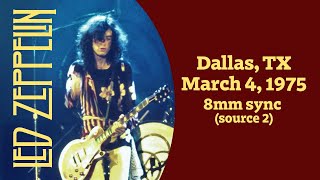 Led Zeppelin - Dallas, TX 3/4/1975 (Source 2) NEW FOOTAGE