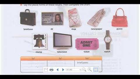 Interchange Intro Unit2 exercise 4 Plural  s endings
