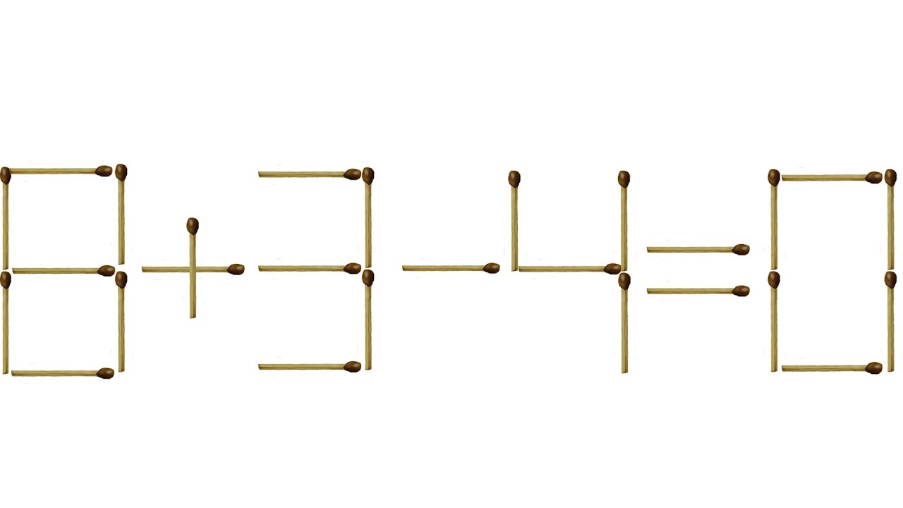 Matchstick Puzzles With The Answer YouTube