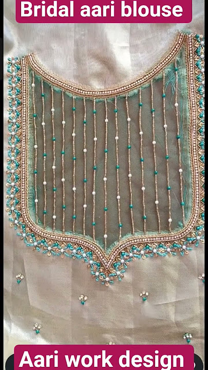 green aari work blouse design part 5