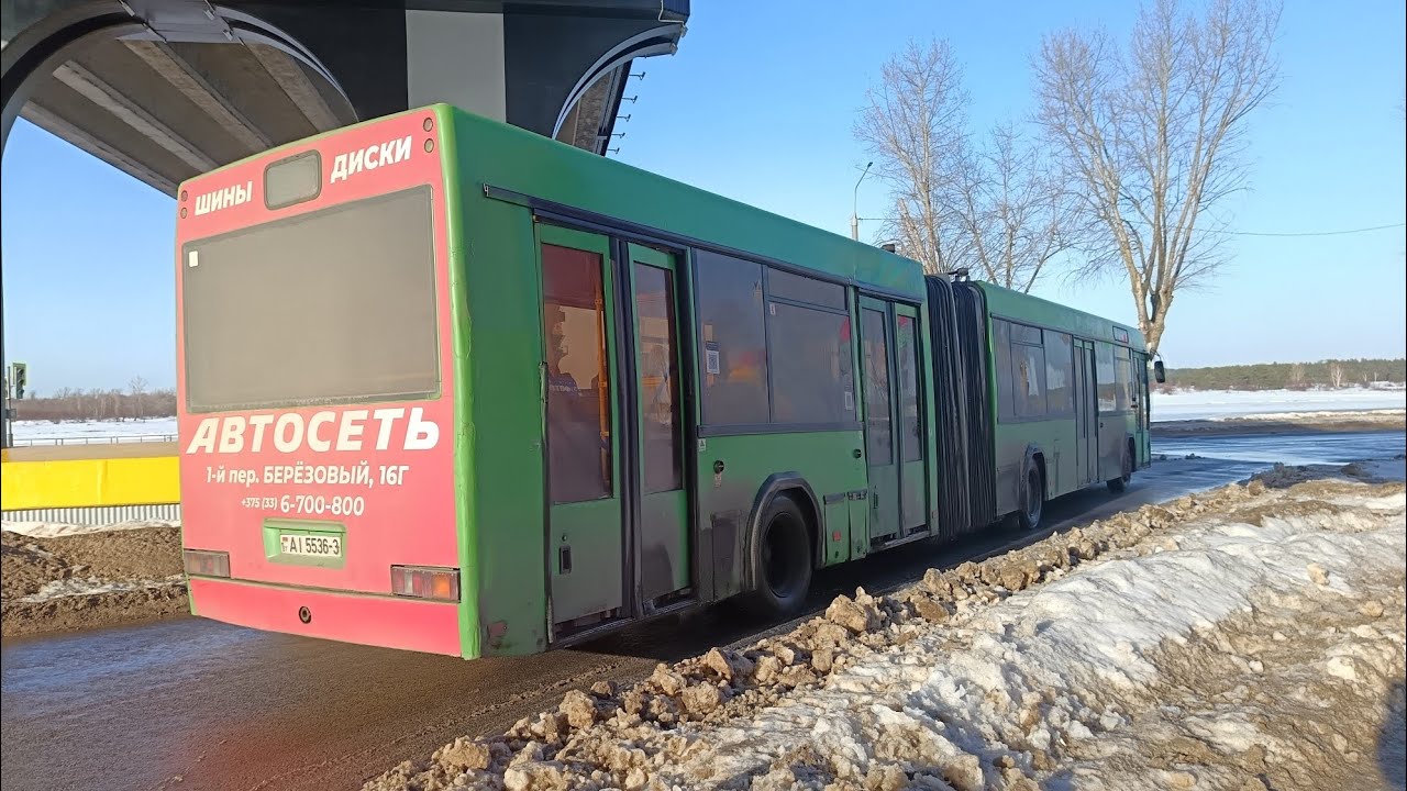 Поездка на автобусе маз 105.456 по маршруту номер 4